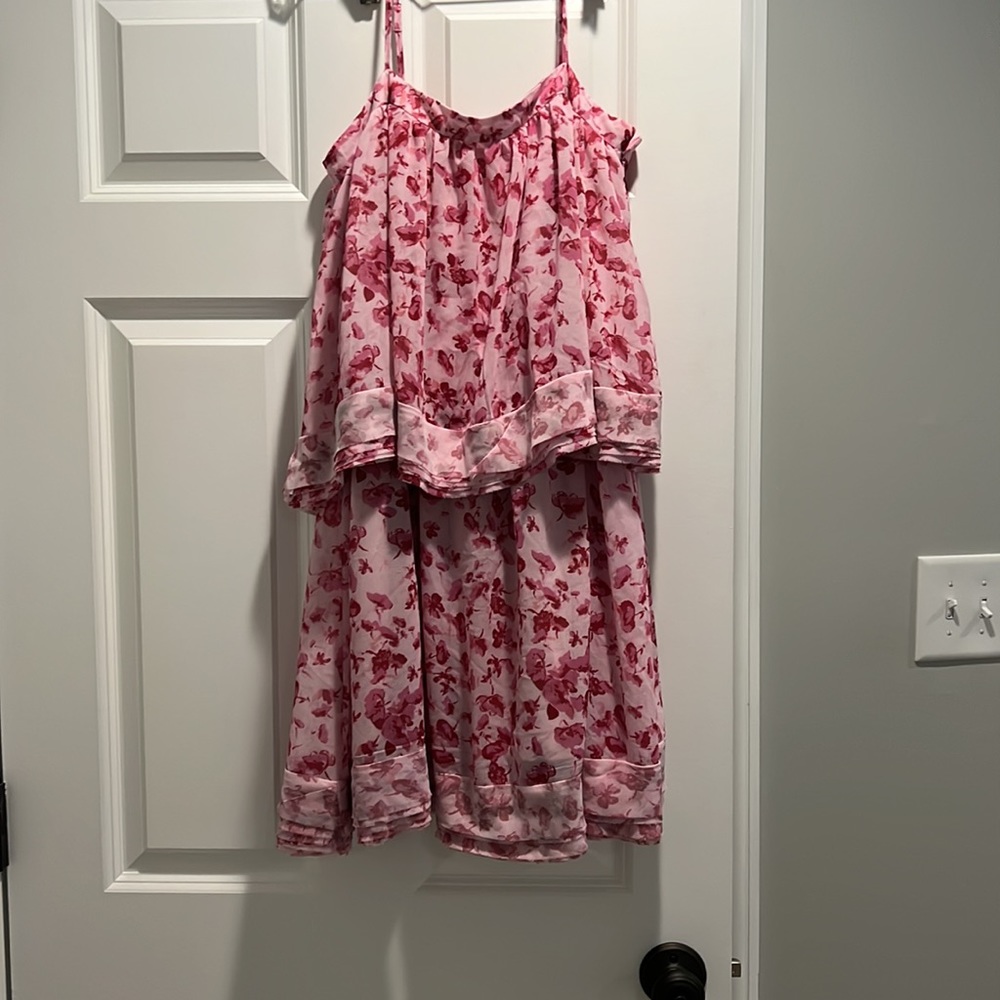 Few Moda pink and red mini dress size small